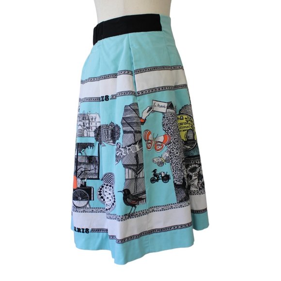 Anthropologie Florence Balducci Paris Cityscape Skirt; Size 2 - Picture 5 of 12